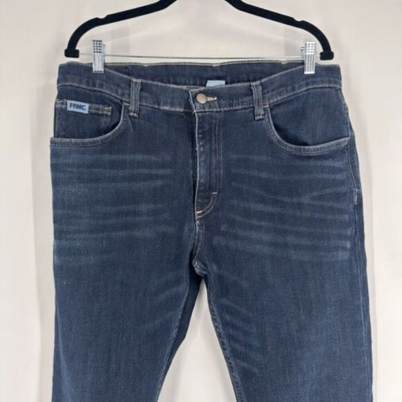 Tyndale Men's Cat 2 FRMC Fire‎ Resistant Denim Jeans Dark Wash Blue Size 35x34 - Picture 3 of 9